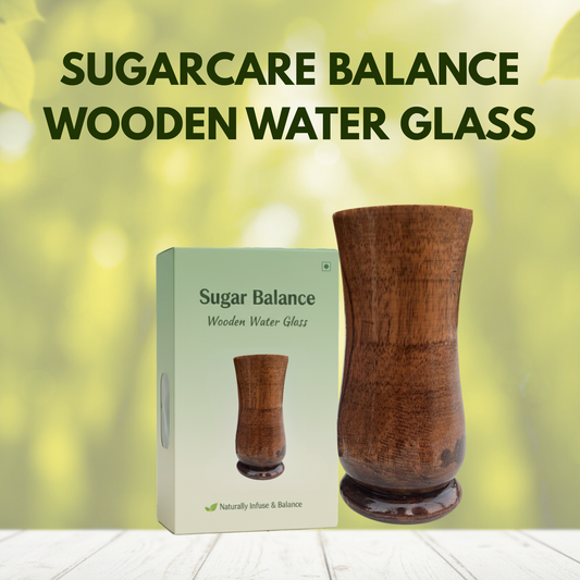 Sugar Balance Wooden Water Glass (Natural Sugar Solution)