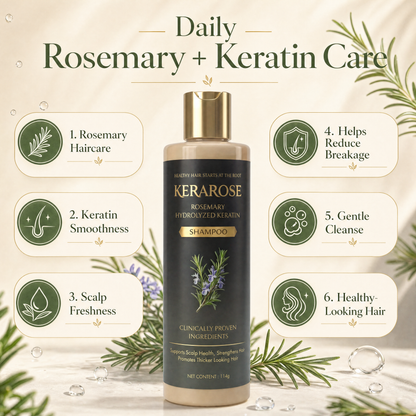 Kerarose Rosemary Shampoo For Hair Growth
