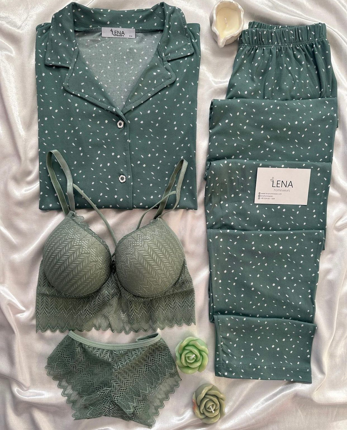 Love Night Suit & Bra Penty Set Combo for Women's