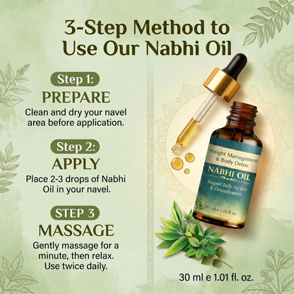 Weight Management and Body Detox Nabhi Oil (100% Ayurvedic)